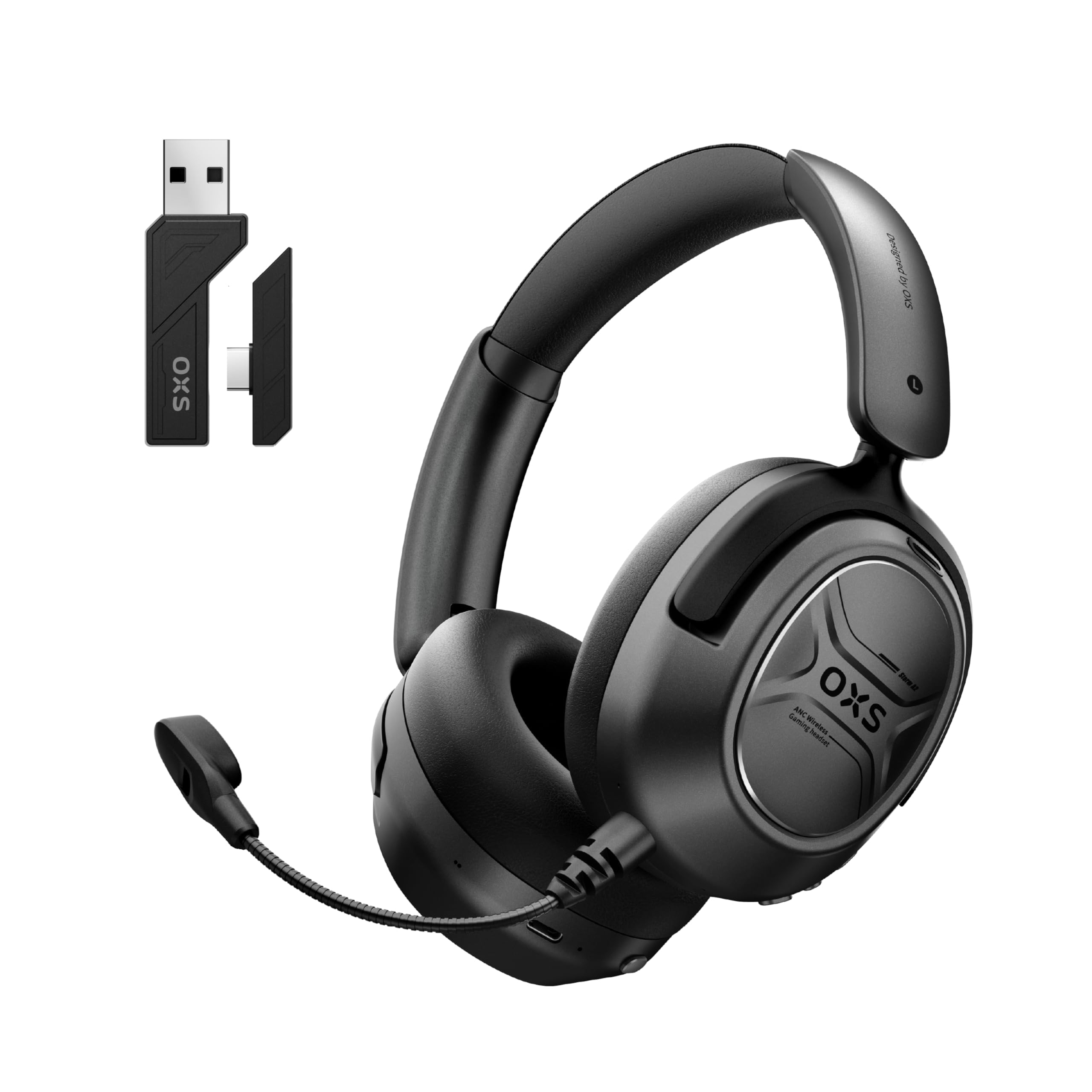 OXS STORM A2 ワイヤレス ゲーミングヘッドセット Amazon.com: OXS Storm A2 Wireless Gaming Headset, Active Noise